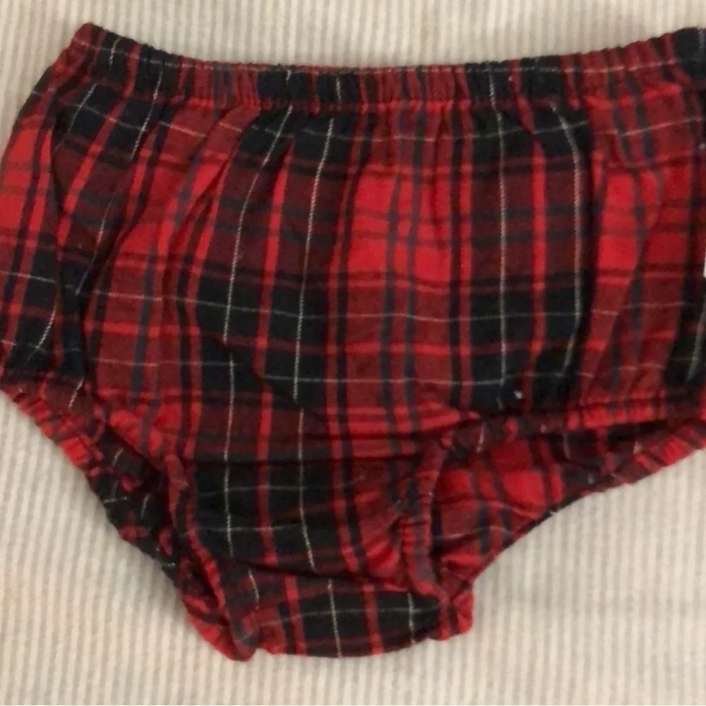 New Ralph Lauren Plaid Dress & Diaper Cover